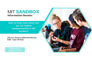 Flyer for Sandbox information session